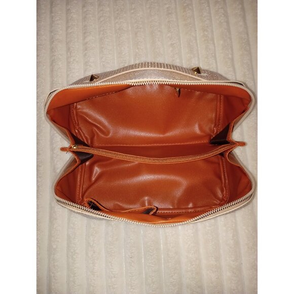 Makeup Cosmetic Bag Pink Bling Sparkle Carrying Case - Picture 3 of 6